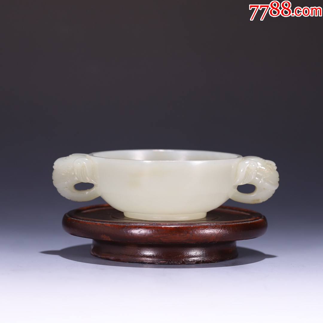 和田玉双象耳杯_价格8700元_第1张_7788商城__七七八八商品交易平台
