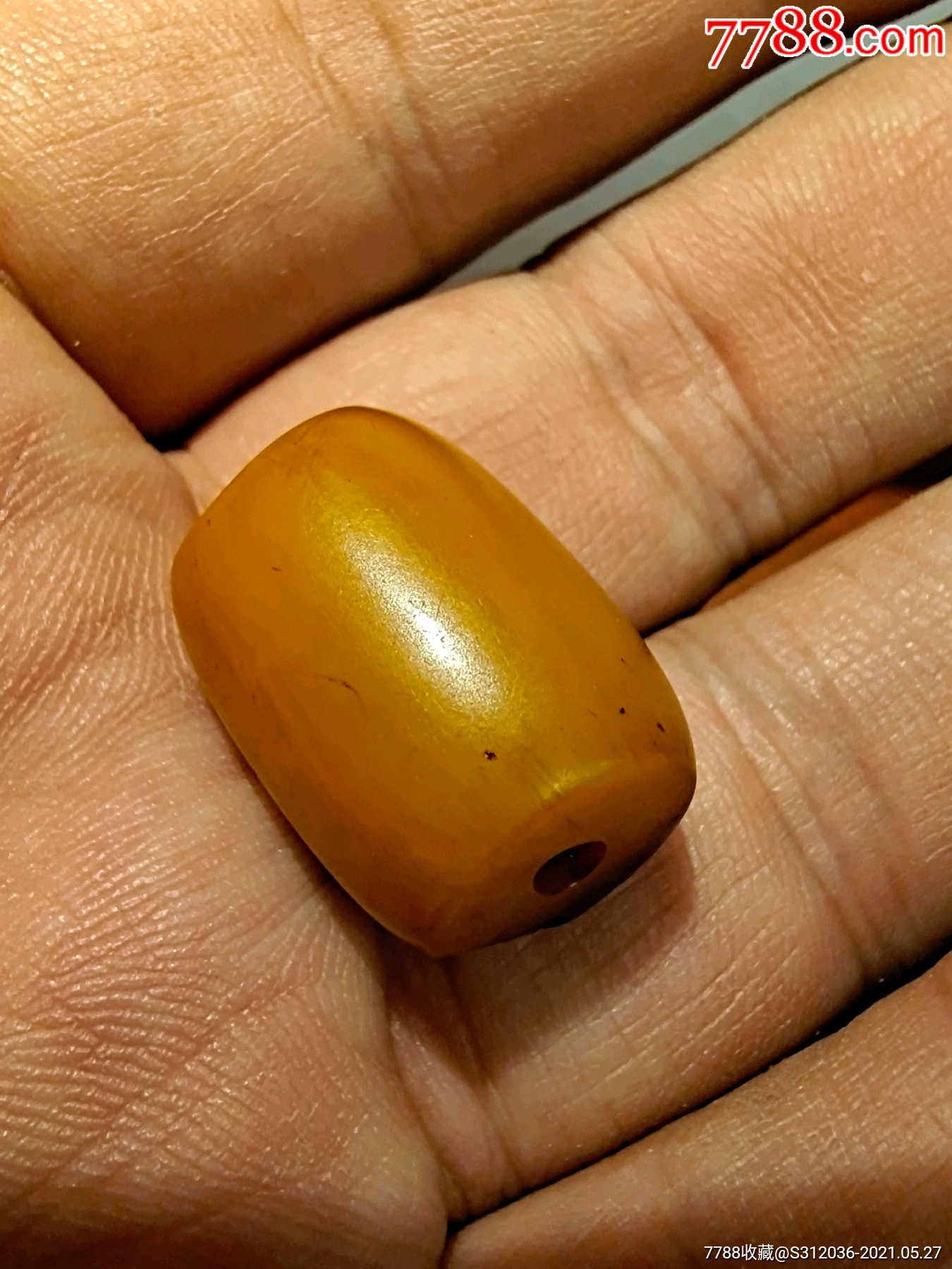 老蜜蜡桶珠一个