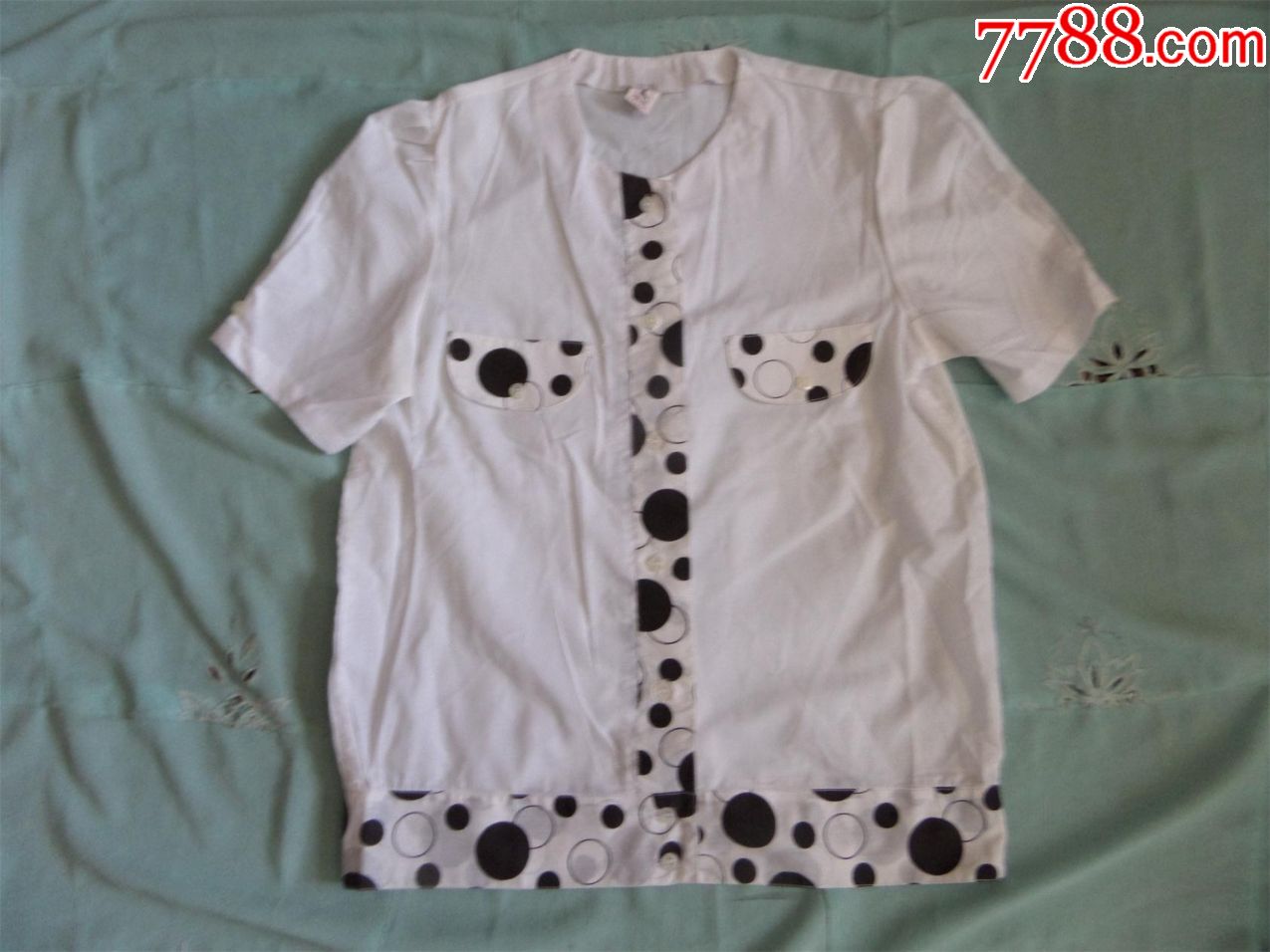 780年代女式夏天短袖半袖上衣道具服装881