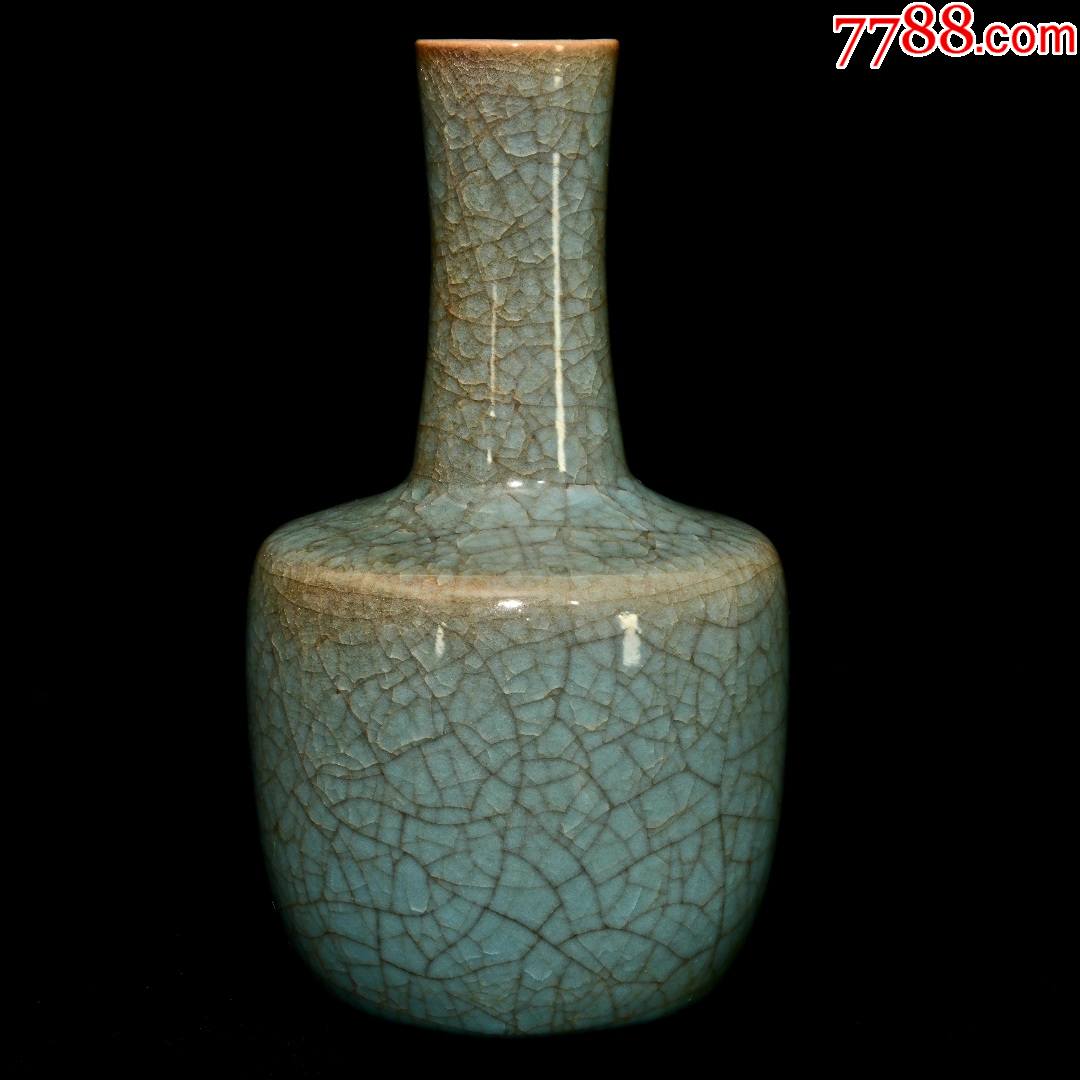 官窑系【冰裂纹釉,纸缒瓶】(工艺品)