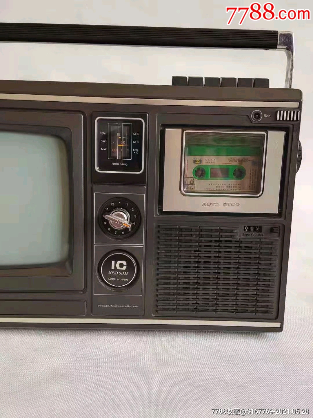 七八十年代日本进口三合一夏普电视机录音机收音机