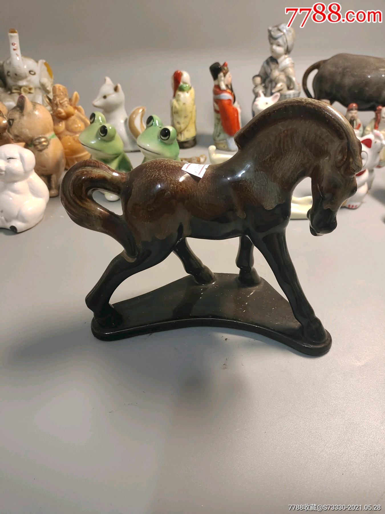 店铺瓷80年代美陶骏马