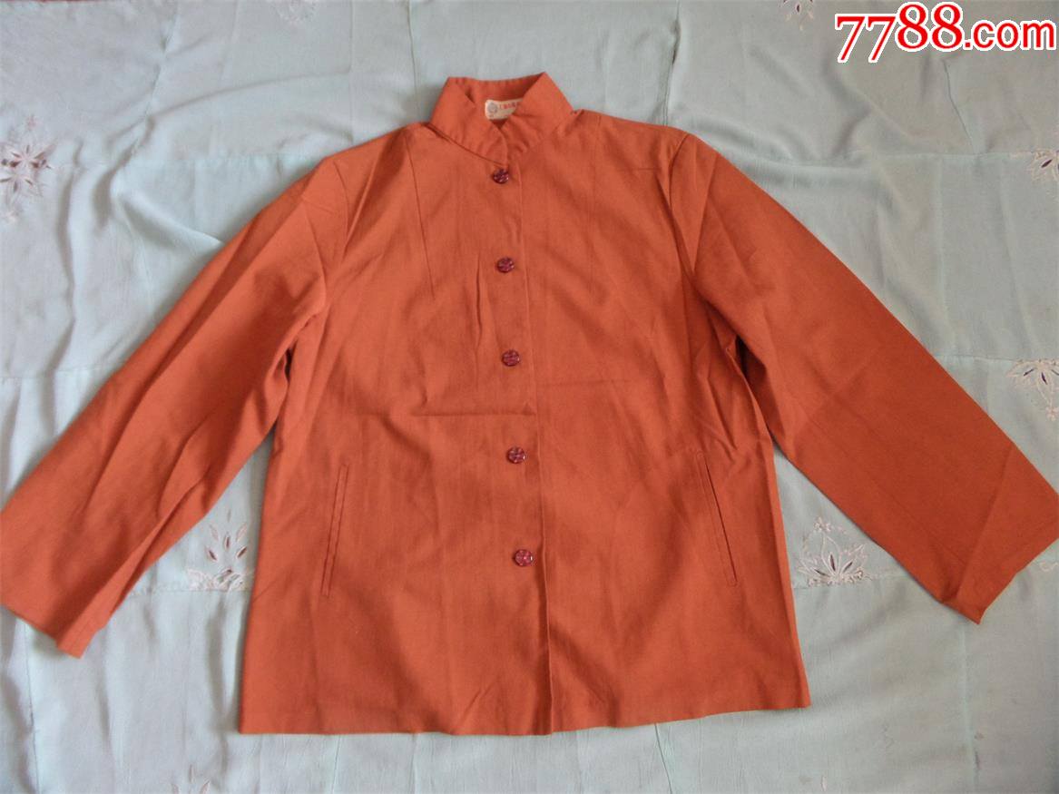 老衣服780年代有机玻璃扣女式上衣道具服装1300