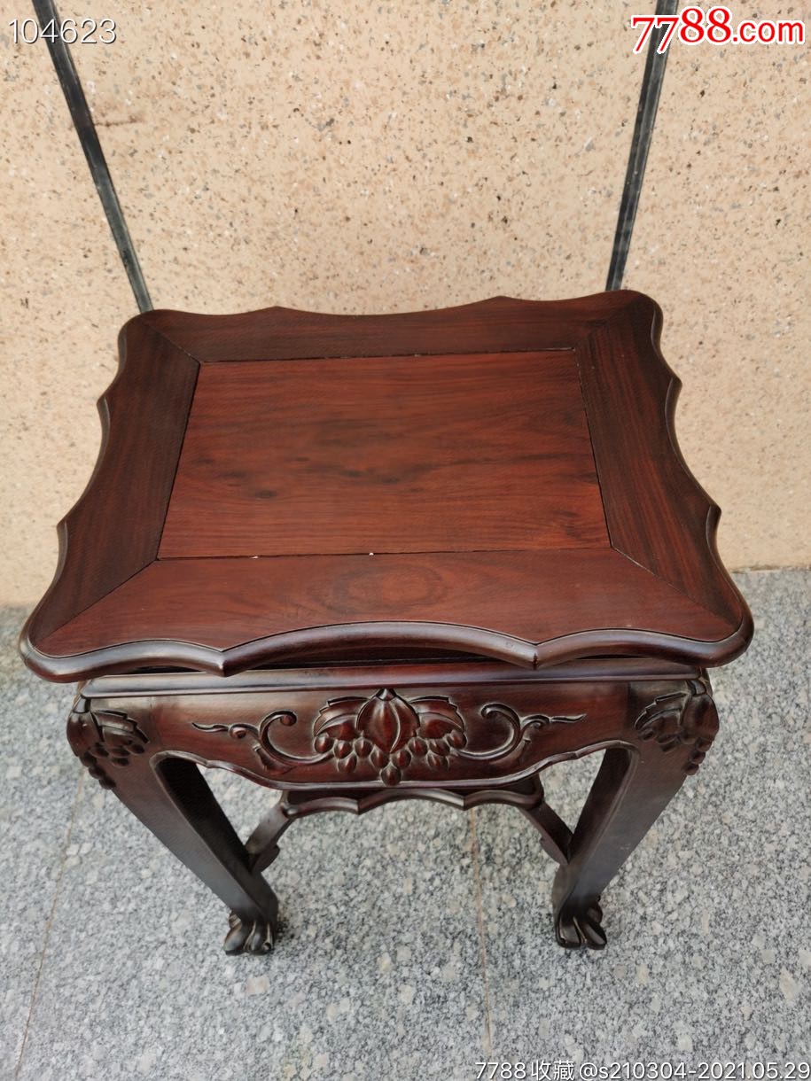 民国时期,苏作古典,官宦家所用的,大泡芽老红木(大红酸枝,交趾黄檀)花