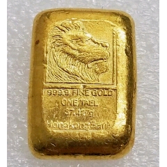 美品少见早年香港滙豐銀行狮子头1兩金锭黄鱼收藏(se80490906)_7788收藏__收藏热线