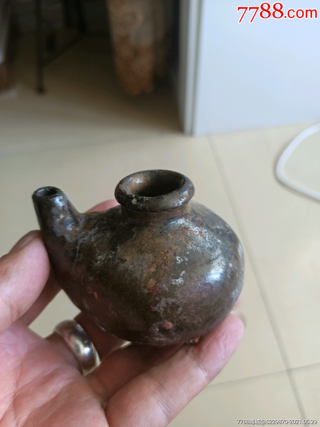 宋元文房水滴-黄釉瓷-7788旧书网