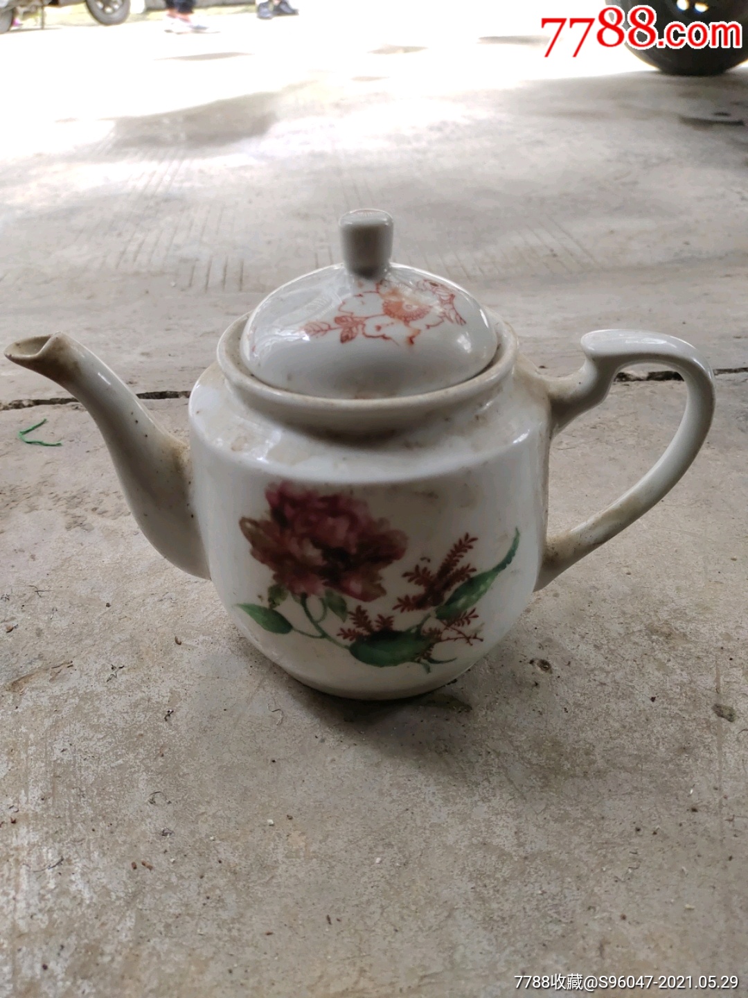 50年代醴陵花鸟茶壶