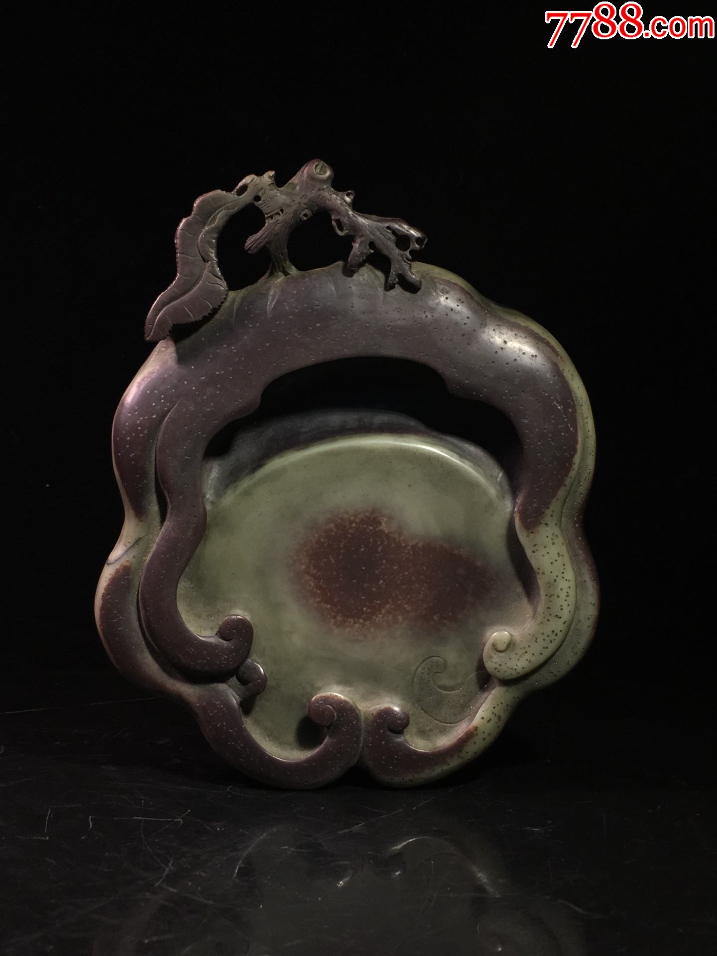 紫袍玉带石佛手文房砚