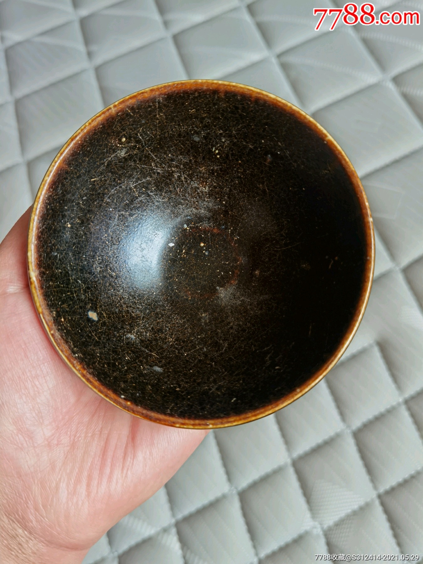 赣州窑黑釉茶盏