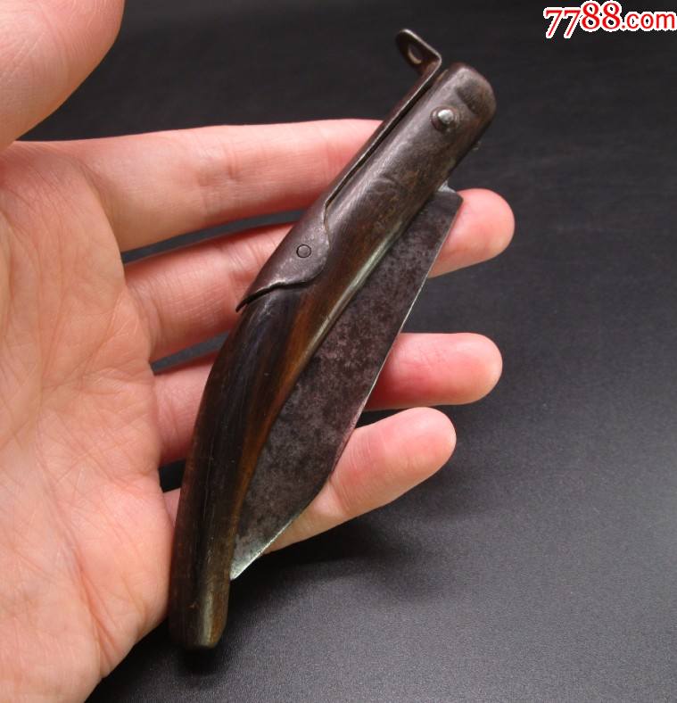 包老包真清代角把水果刀古玩古董收藏真品民俗杂项物件老货