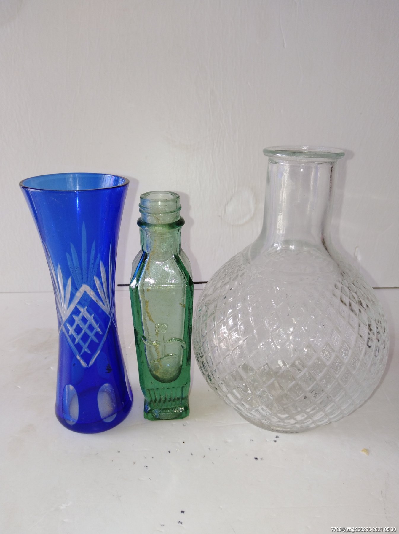 老玻璃瓶三个合售