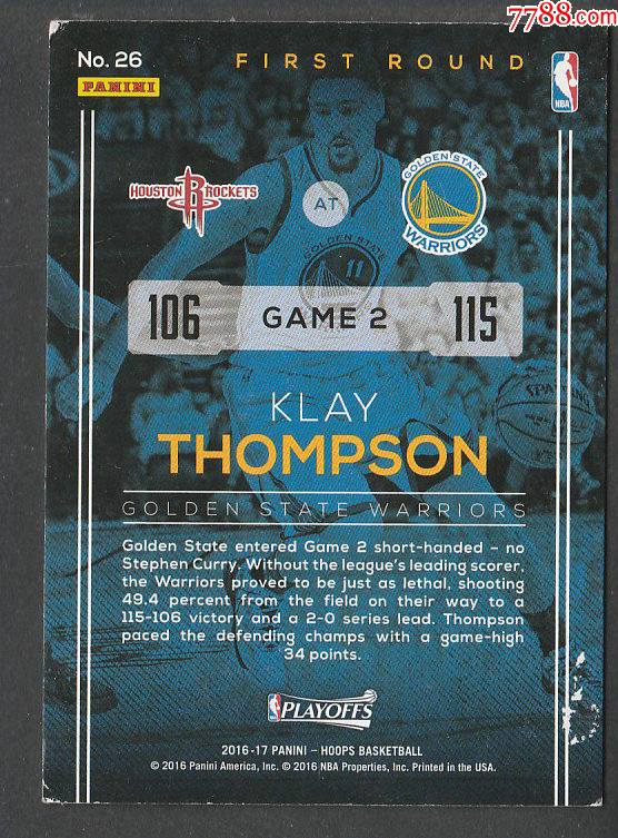 nba球星-克莱·汤普森_球星卡_第2张_7788集卡网