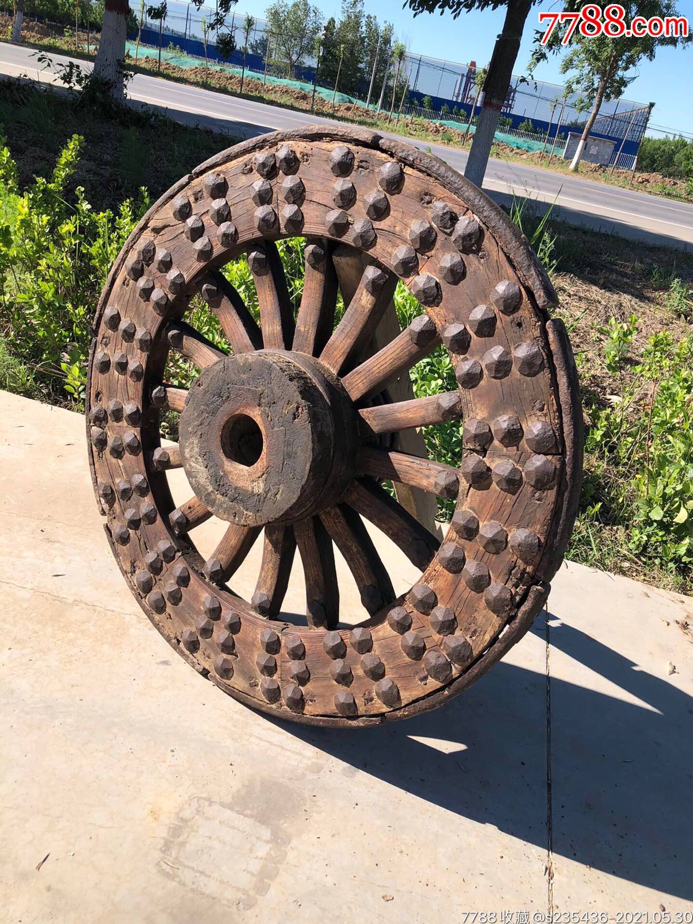 清代财源滚滚轱辘尺寸如图保存完正镇宅招财品像如图收藏使用超值