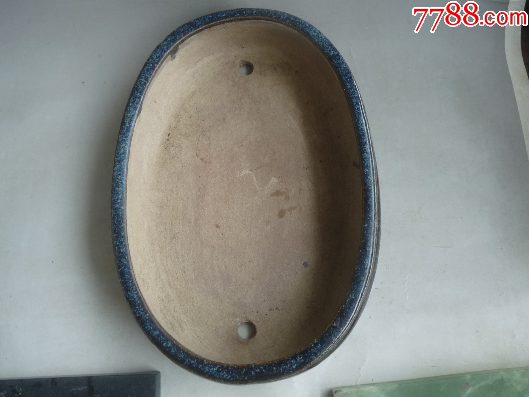 宜兴均釉花盆一个