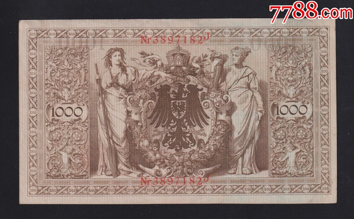 1910年德国1000马克纸币