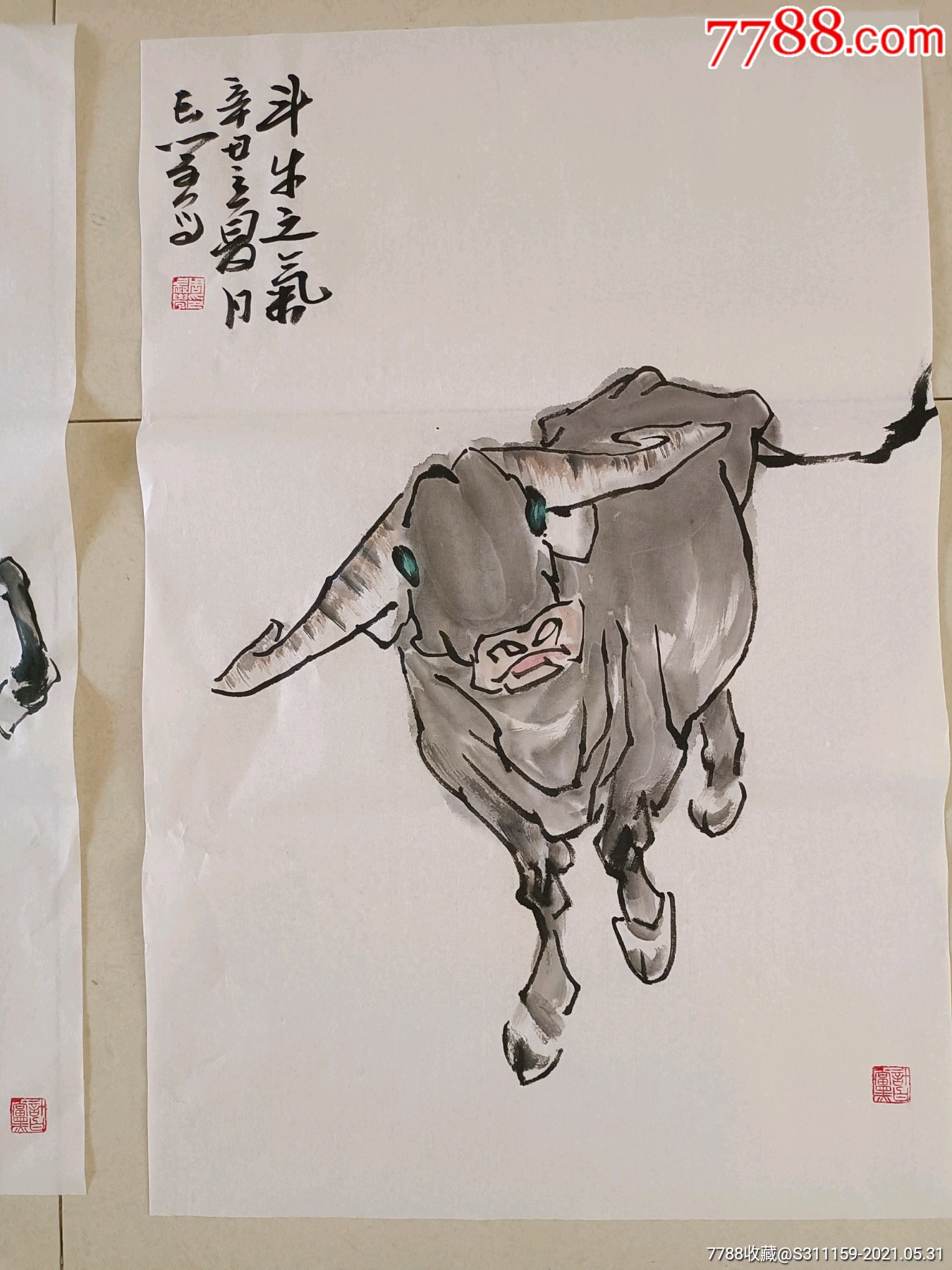 刘巽侠画牛作品欣赏图片