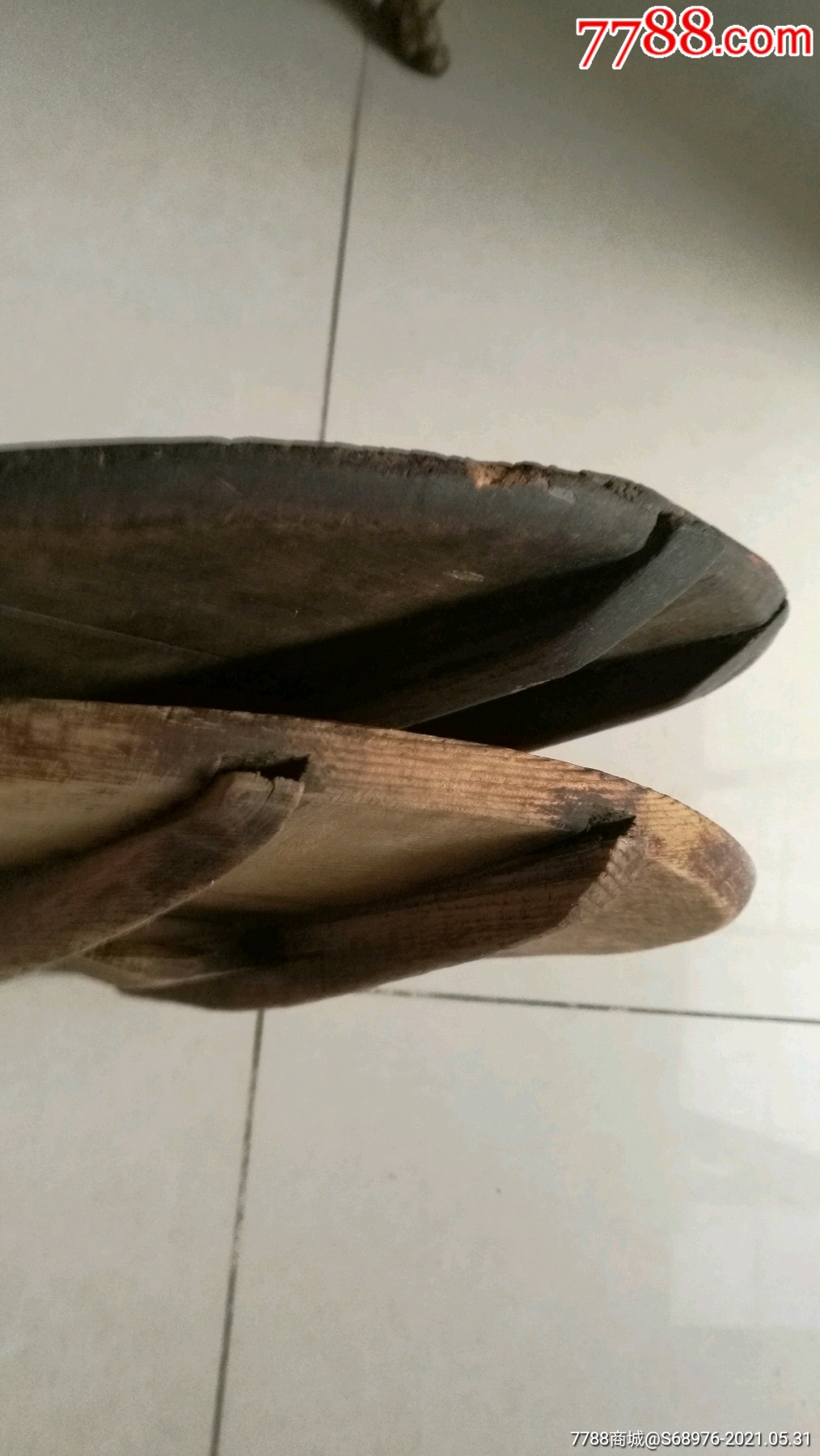 老锅盖木锅盖2个直径37cm39cm可做影视道具怀旧摆件农家院铁锅专