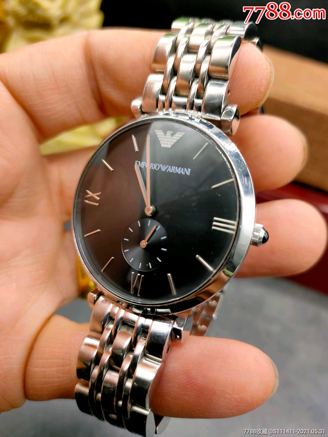 阿玛尼1676石英男表一只