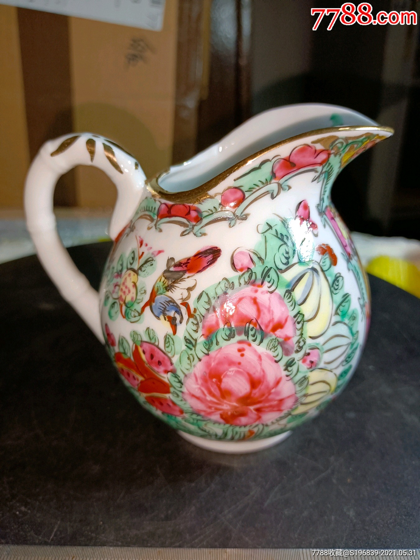 民国精品广彩人物壶