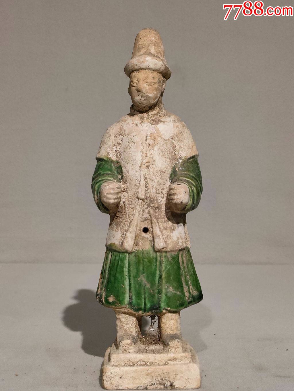 宋代绿彩陶佣_绿釉瓷_图片鉴赏_收藏价值_7788白瓷收藏