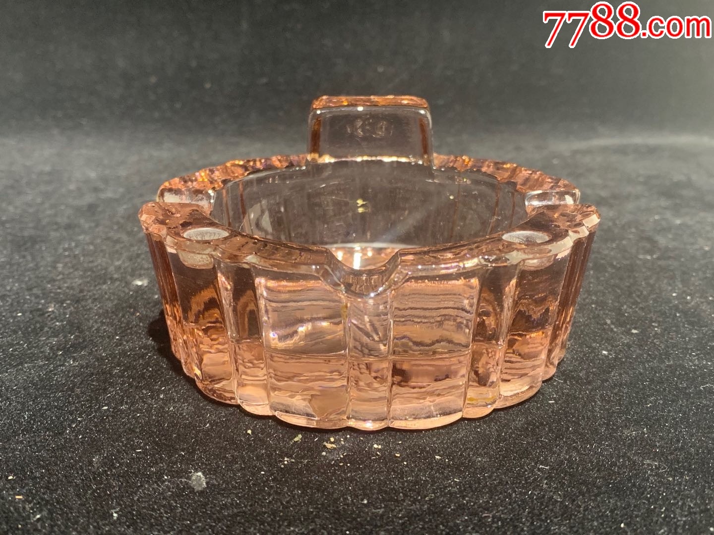 民国老琉璃烟灰缸摆件文革567老厂货收藏a646