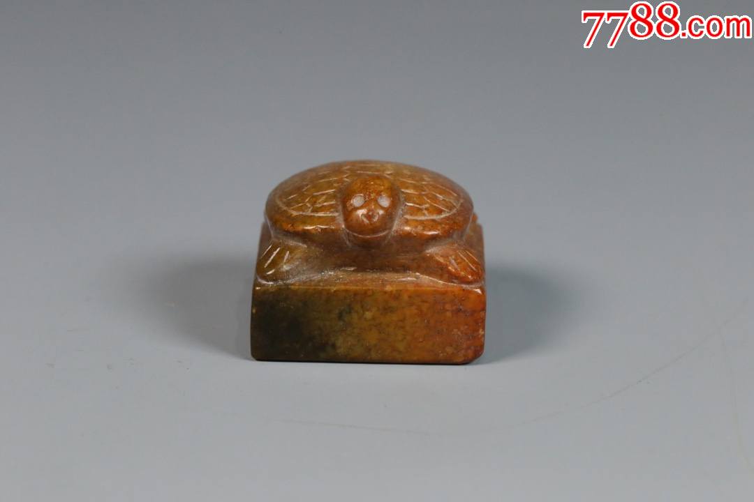 旧藏高古玉龟钮印章一枚_价格9000元【老玩物古玩收藏】_第1张_7788