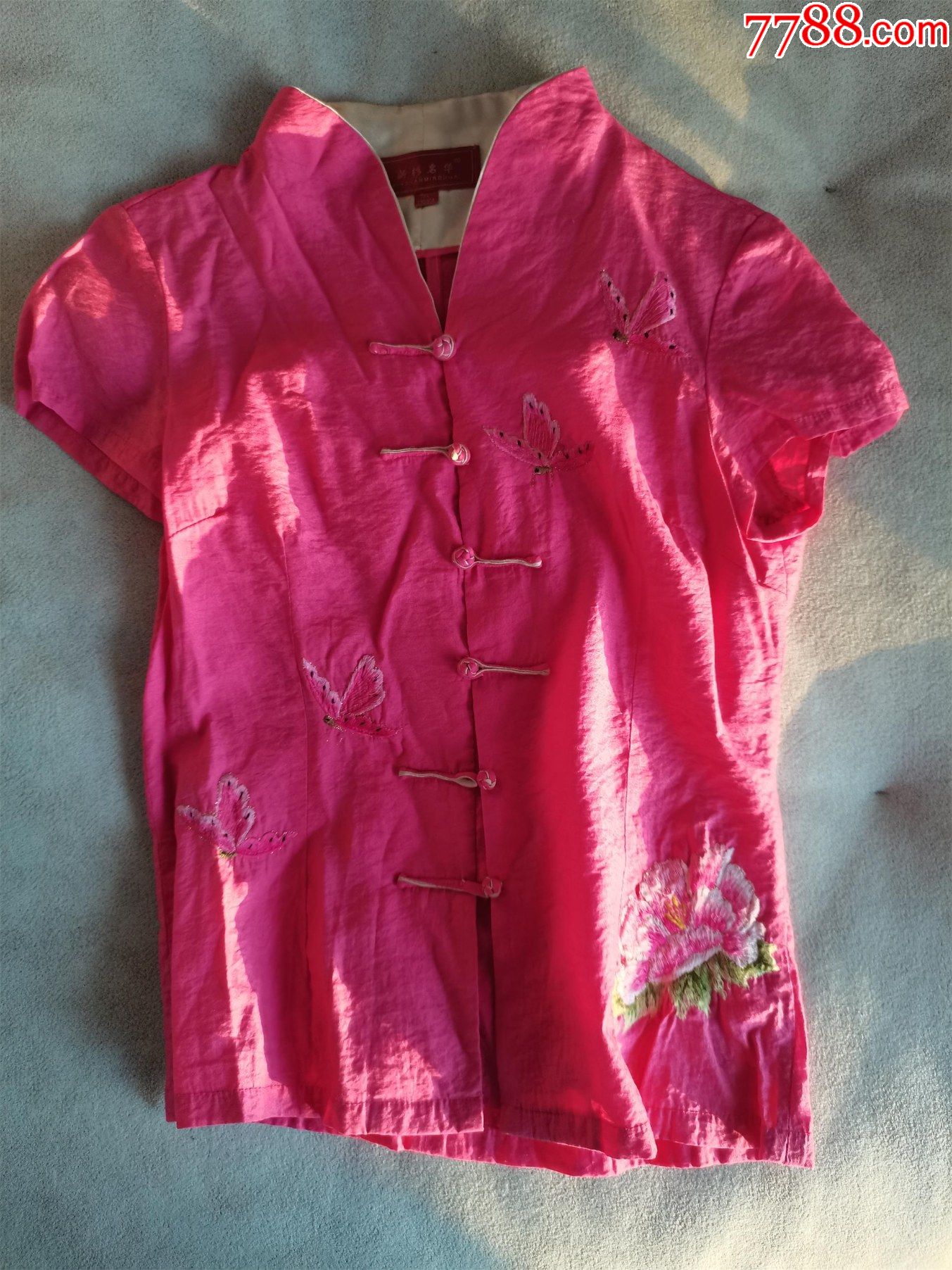 老服装收藏新衫名华盘扣t恤6045