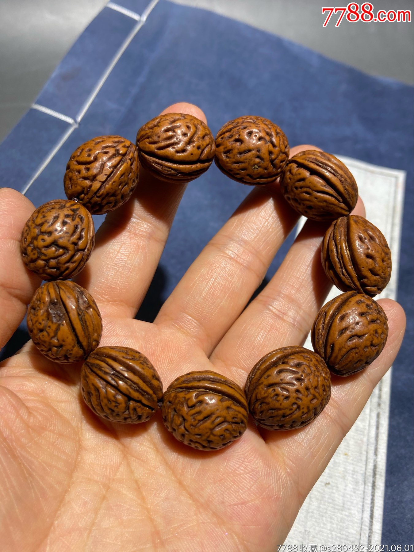辟邪老桃核手串