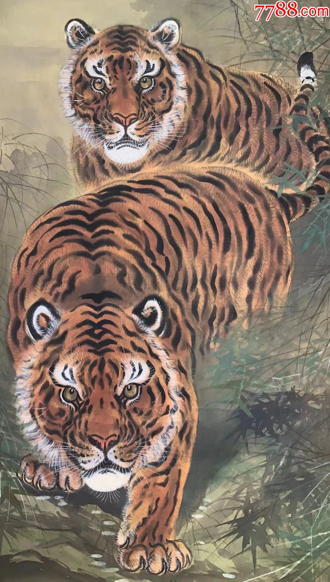 翠石之虎》作者:大桥翠石(1865-1945)是明治到昭和时期活跃的日本画家