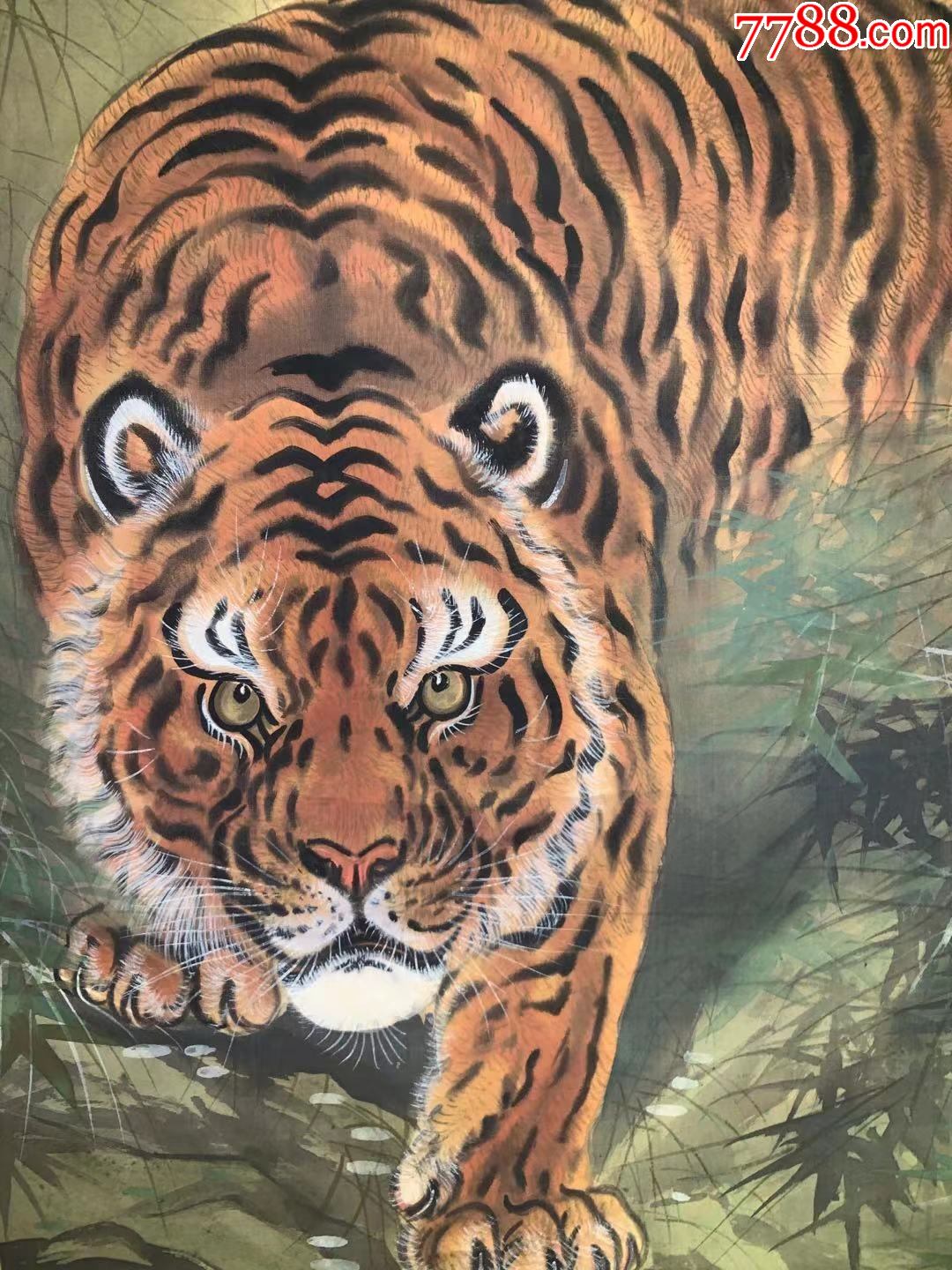 翠石之虎》作者:大桥翠石(1865-1945)是明治到昭和时期活跃的日本画家