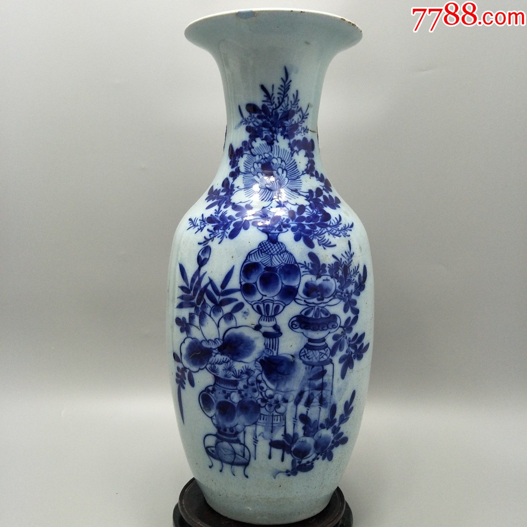 清代北方300件青花博古大瓶一只,画工精美.56厘米高。_青花瓷_诚信通天下【7788收藏__收藏热线】