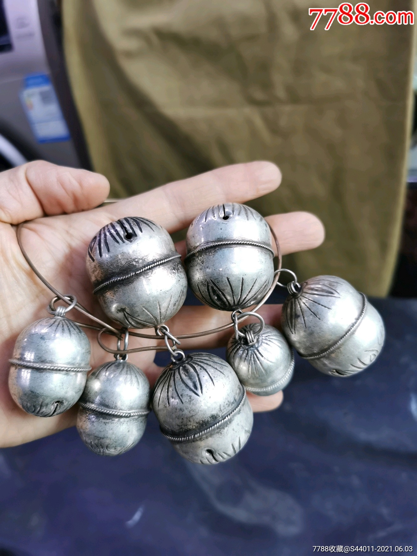 晚清虎头银铃铛