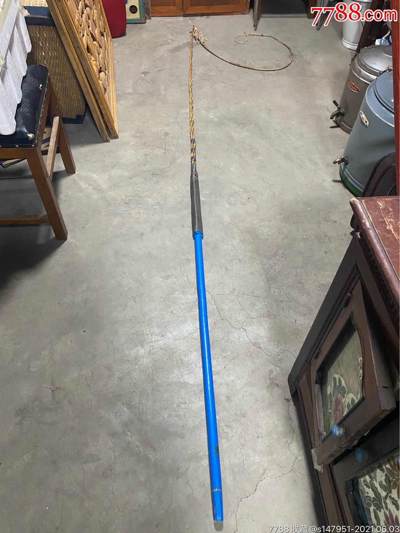 马鞭子鞭子是后配的做装饰用二手旧货怀旧收藏道具