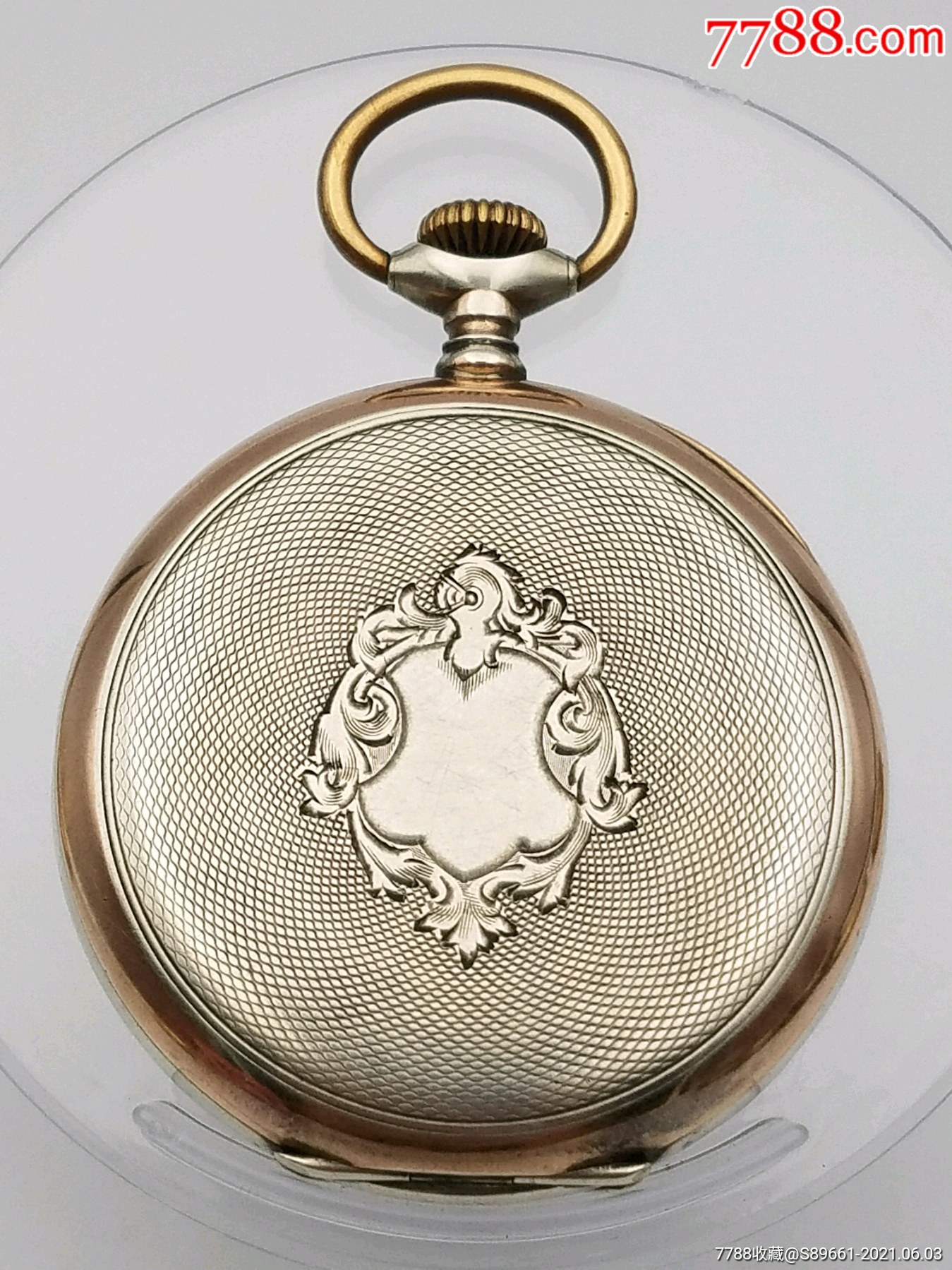 红12瑞士omega欧米茄开面银壳怀表