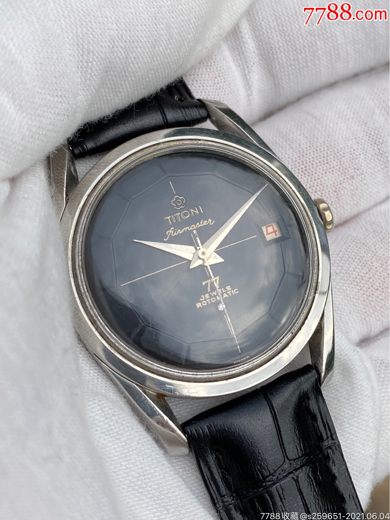 梅花77钻金飞机古董表