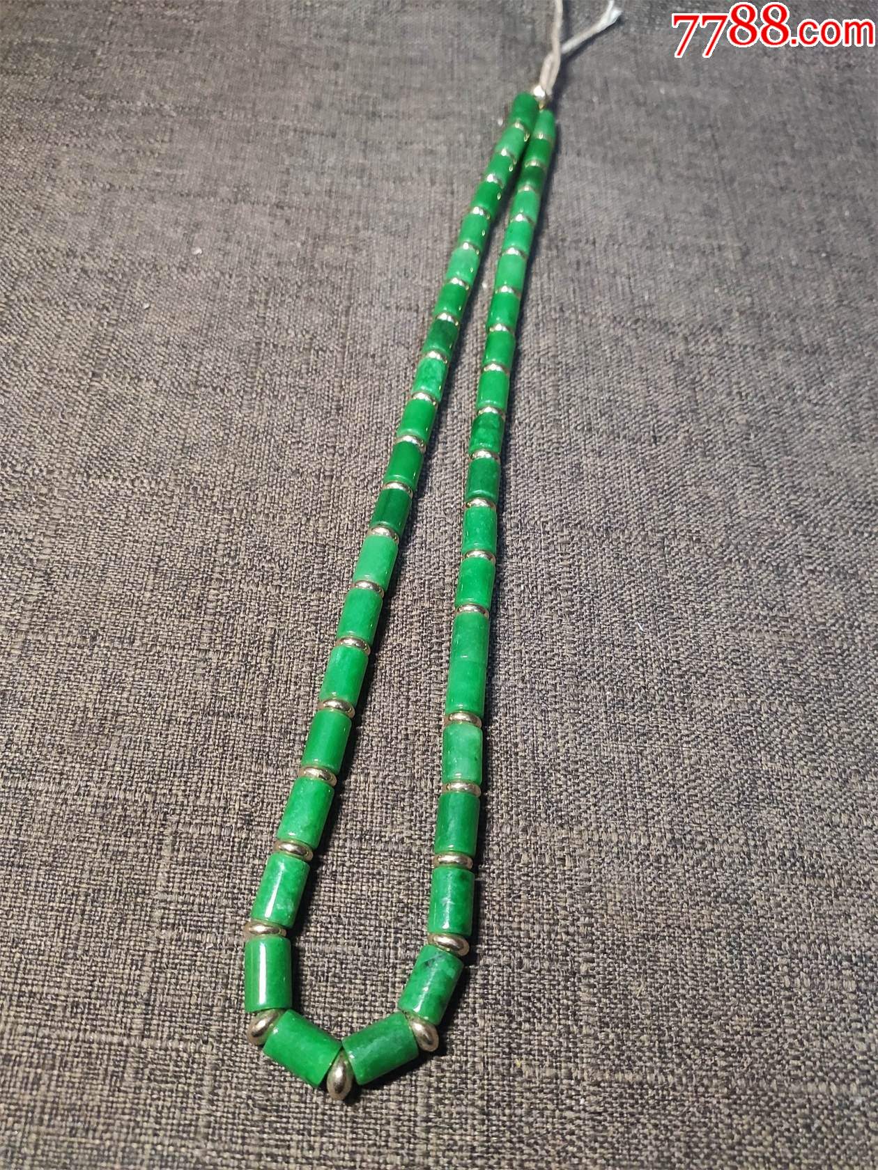 老翠管珠项链