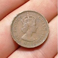 1956年香港伊丽莎白二世一毫铜币(se80632167)_7788收藏__收藏热线