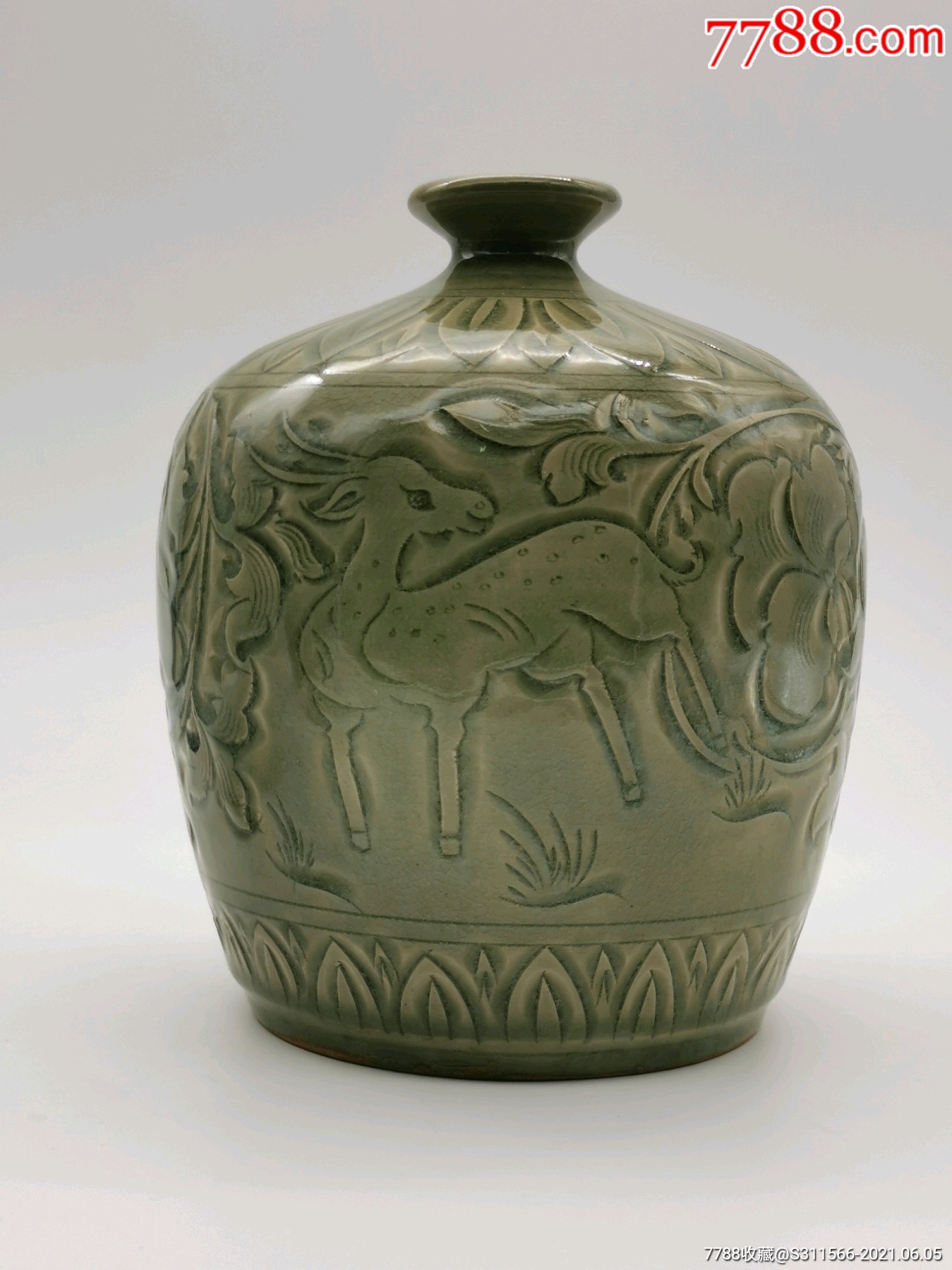 耀州窑嘟噜瓶_青瓷/秘色瓷_图片欣赏_收藏价格_7788连环画