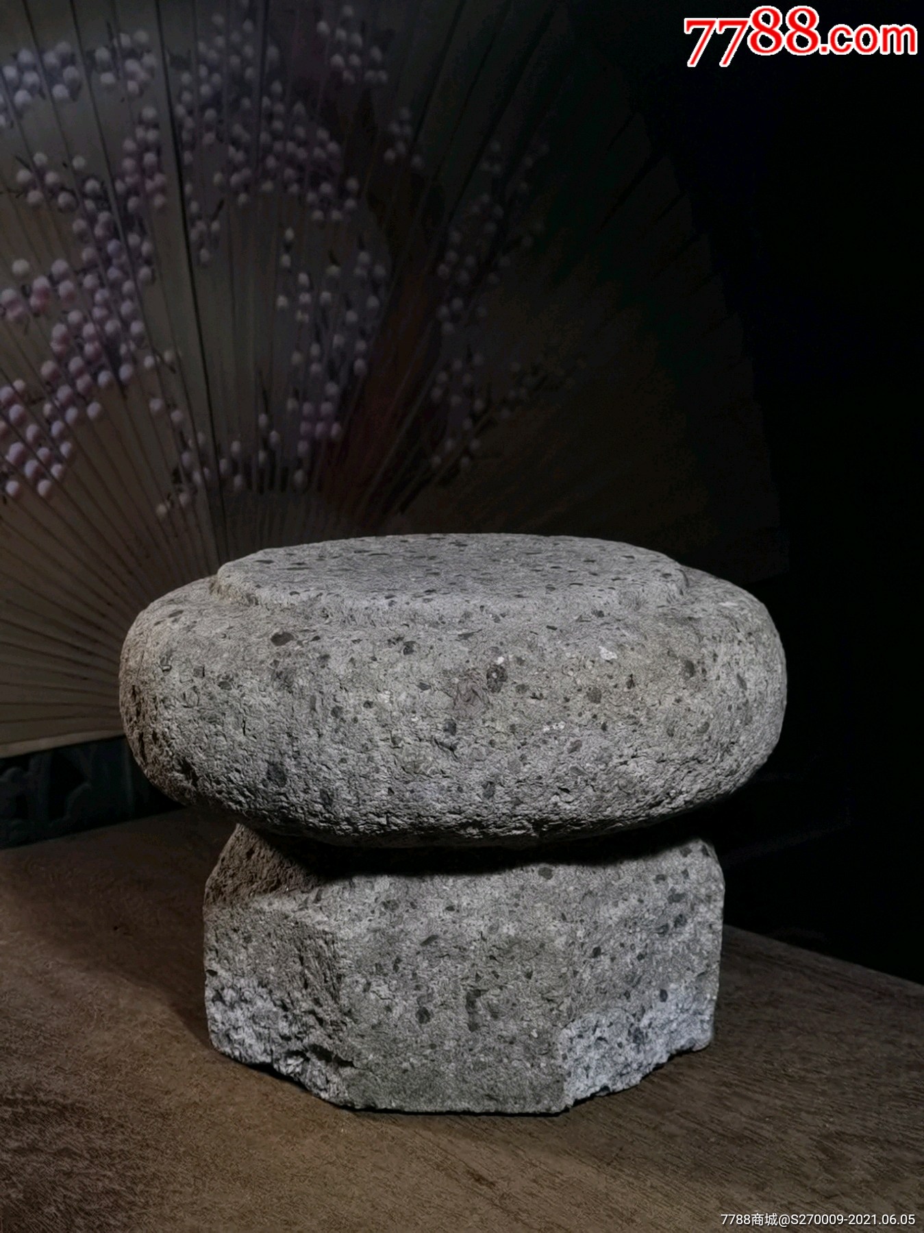 老石雕古件石鼓石墩