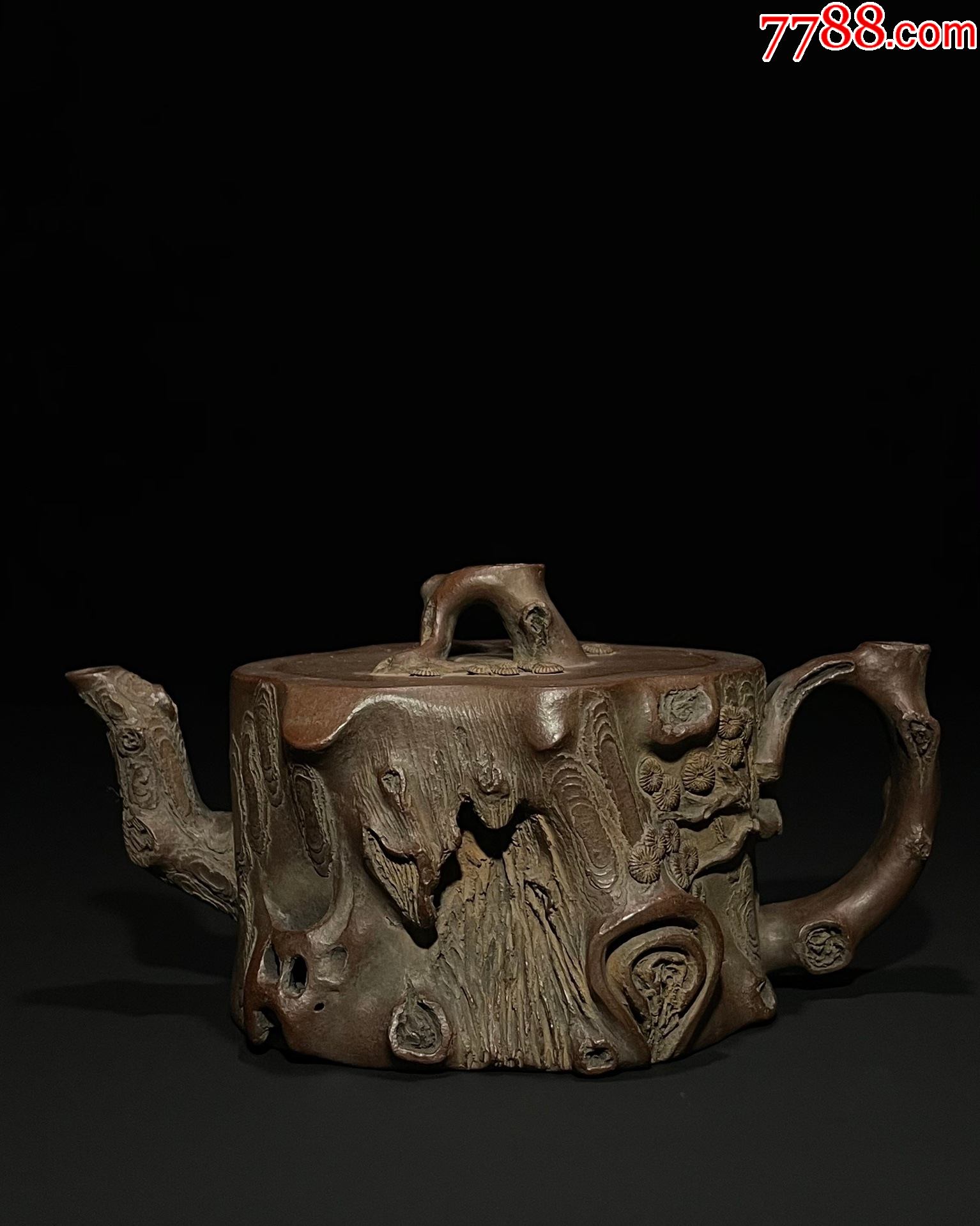 wcx4434全手工松桩壶_紫砂壶_第1张_7788陶器收藏