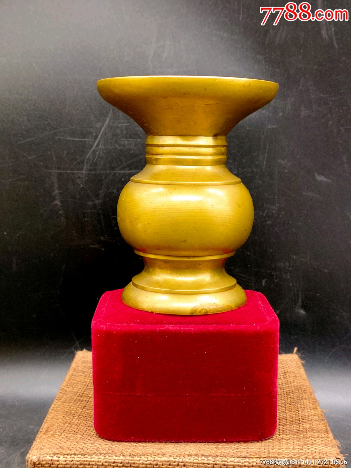 民国铜花瓶摆件_价格150元【老铁爱收藏】_第1张_7788收藏__收藏热线