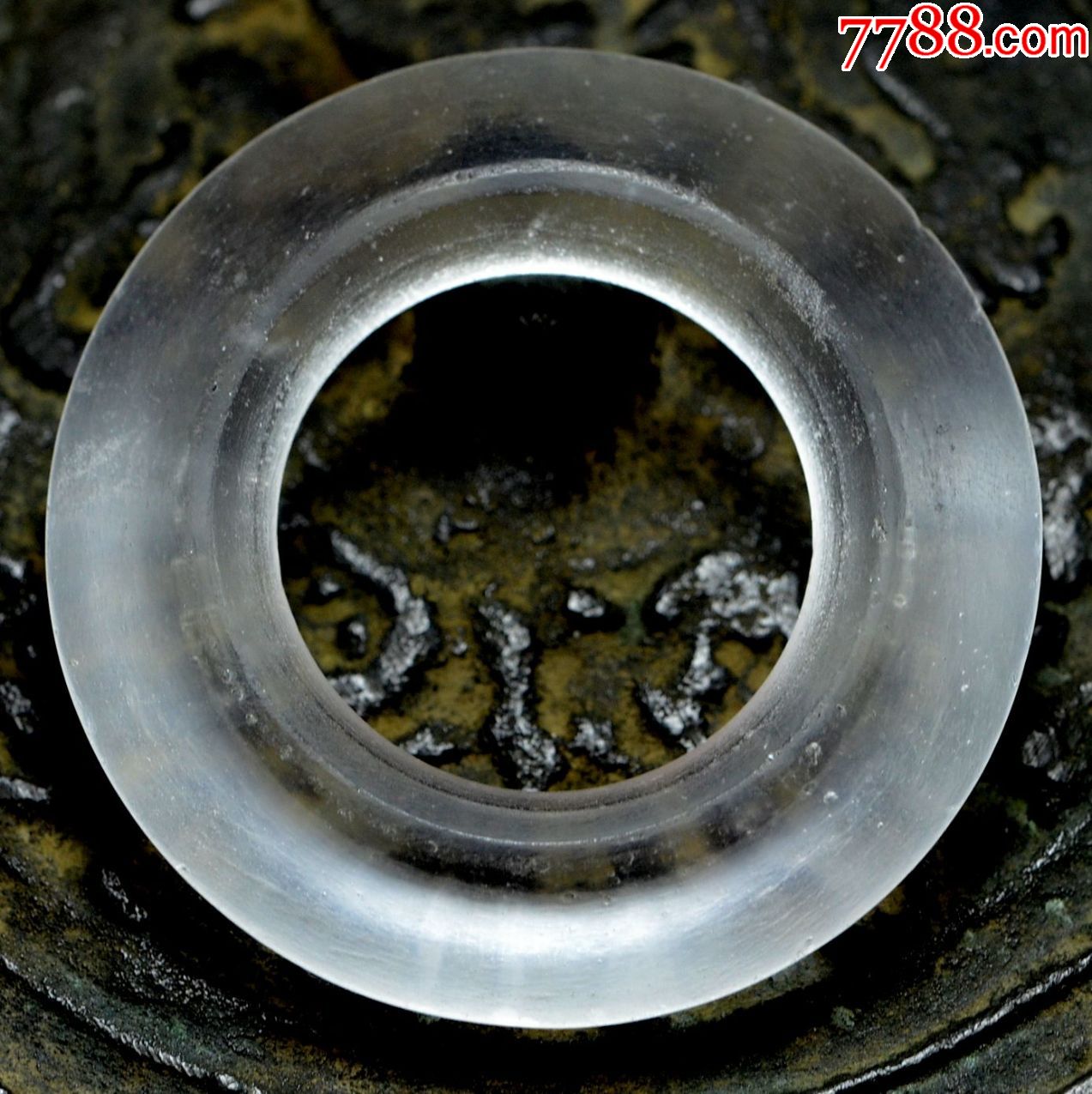 战汉老水晶环袈裟扣水晶圈