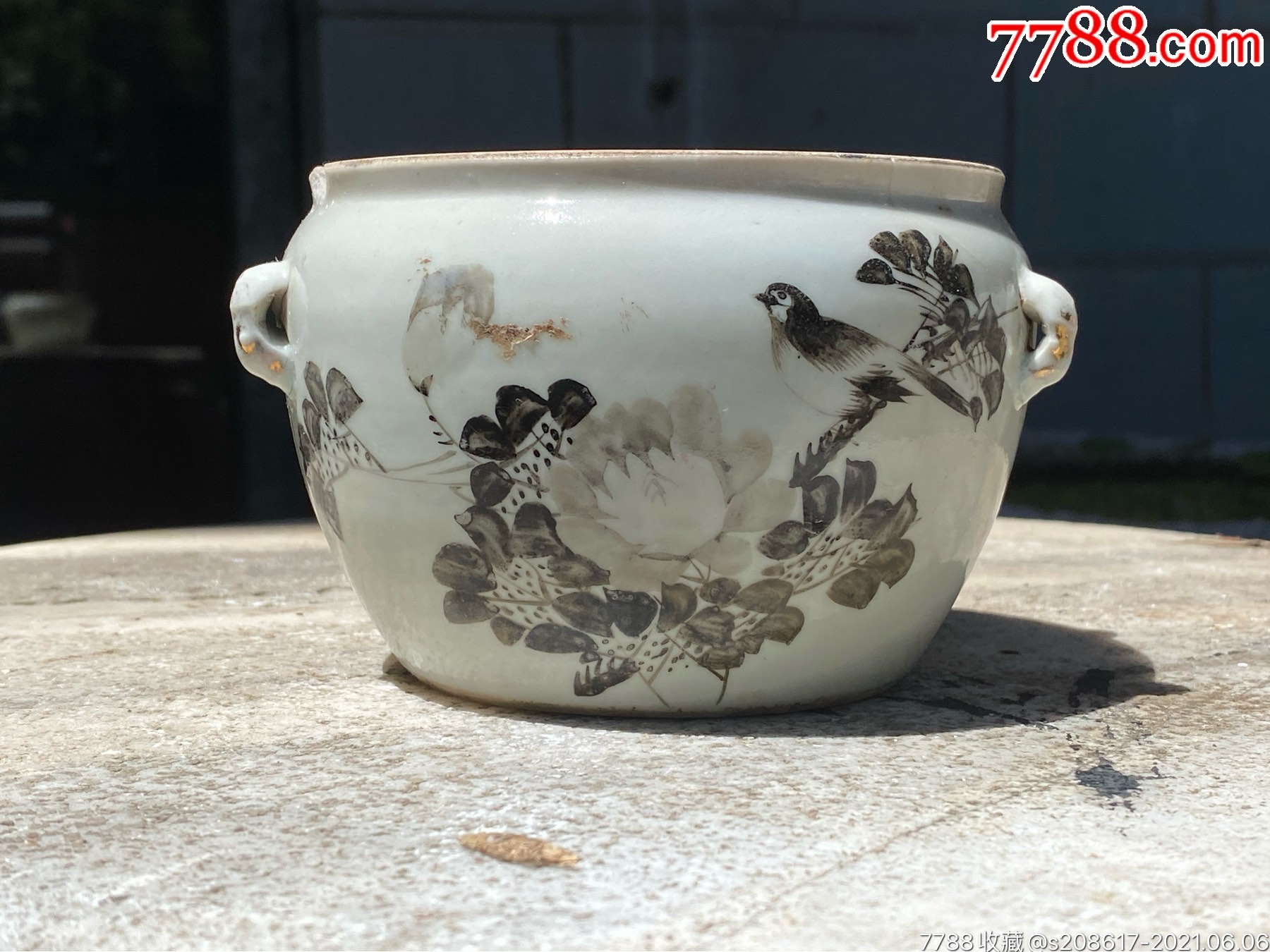民国(墨彩罐)大名家江永源_彩绘瓷/彩瓷_收藏价格_鉴定交易_7788瓷器