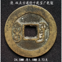 双点方通宝广乾隆24.5MM(se80667050)_7788收藏__收藏热线