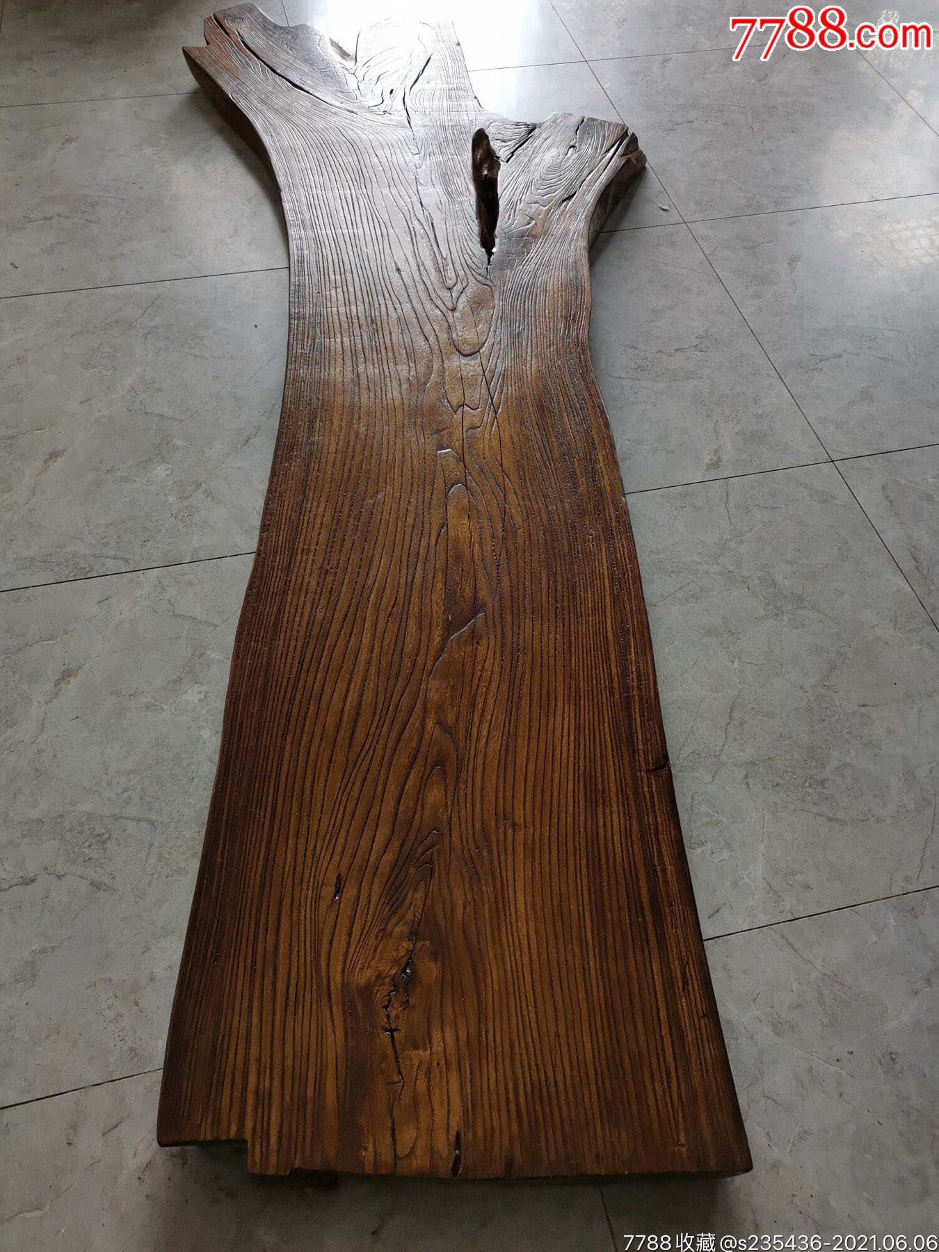 百年榆木独木风化大板茶台茶桌尺寸见图