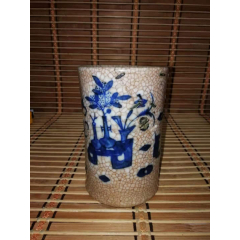 青花山水盖罐-青花瓷-7788红宝书