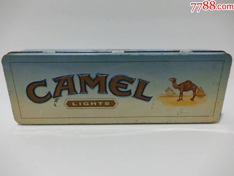 韩国.骆驼烟.铁条盒.长29.5厘米.10厘米.5厘米
