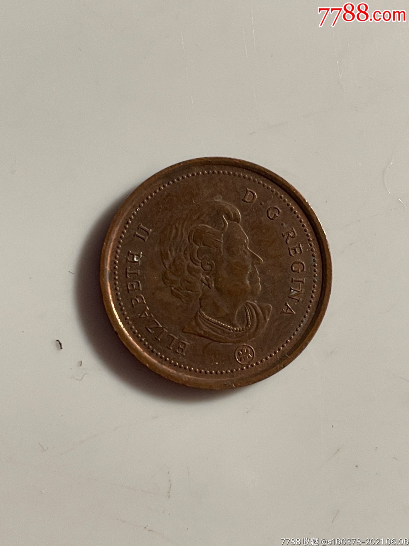 2006年加拿大枫叶1分铜币外国硬币