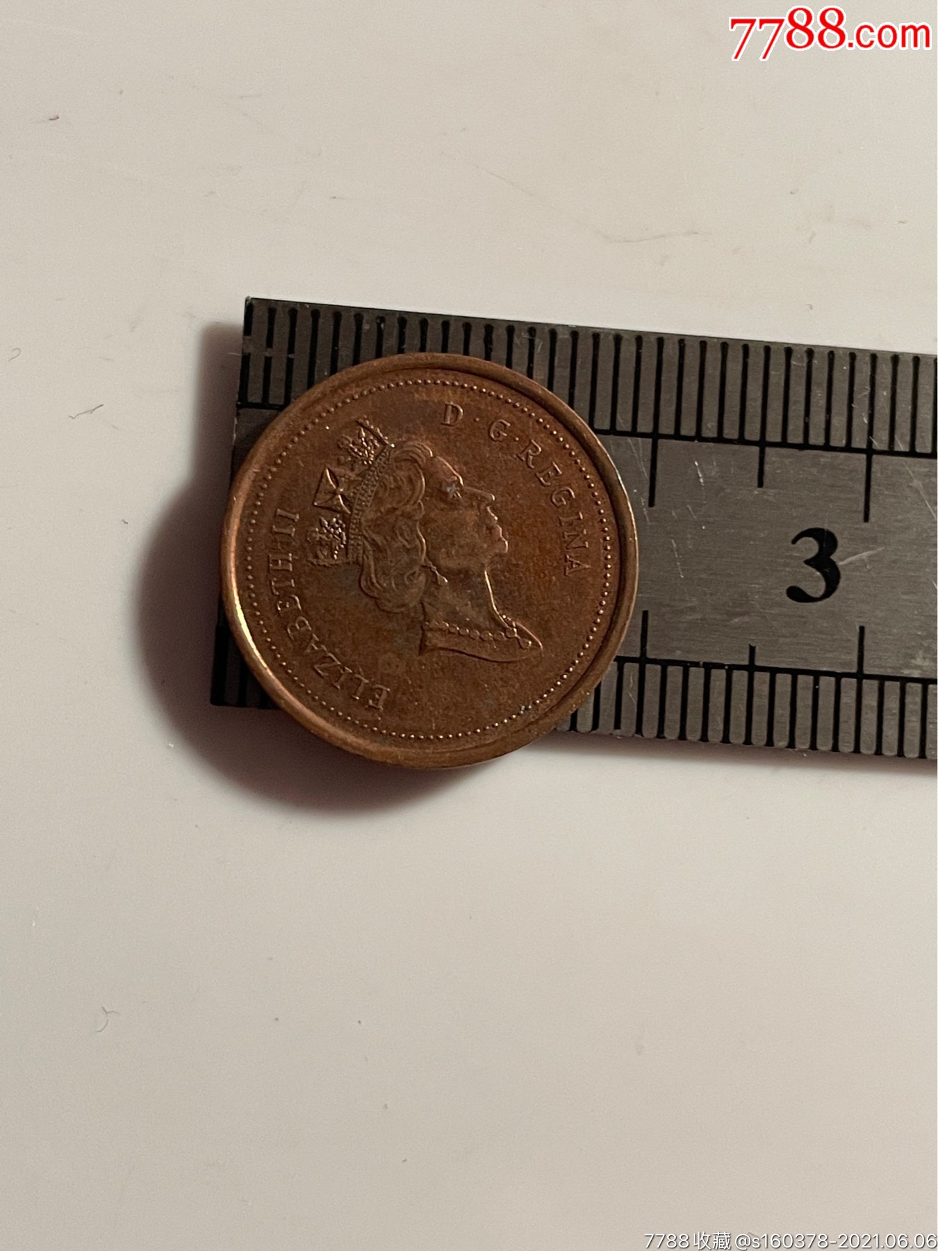 1999年加拿大枫叶1分铜币外国硬币