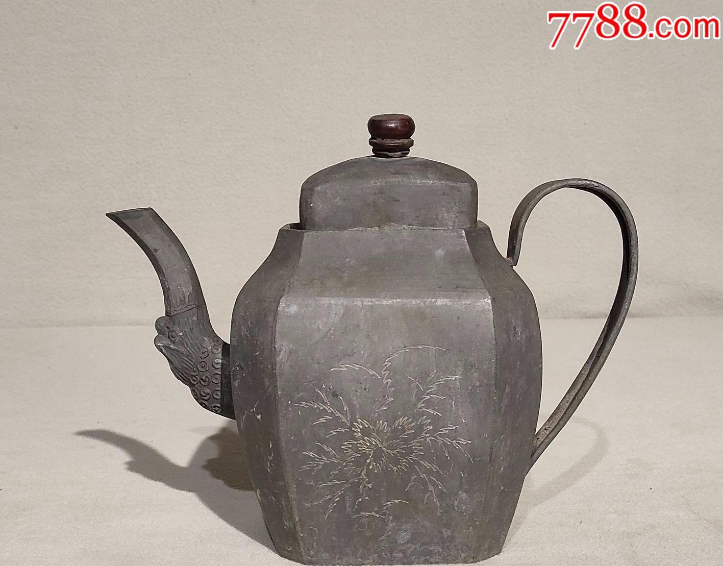 清代造型精美六方锡壶_价格680元【小小陈古玩】_第1张_7788收藏
